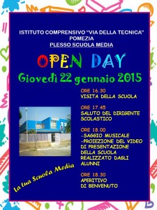 Open day 22 Gennaio 2015 Scuola Media